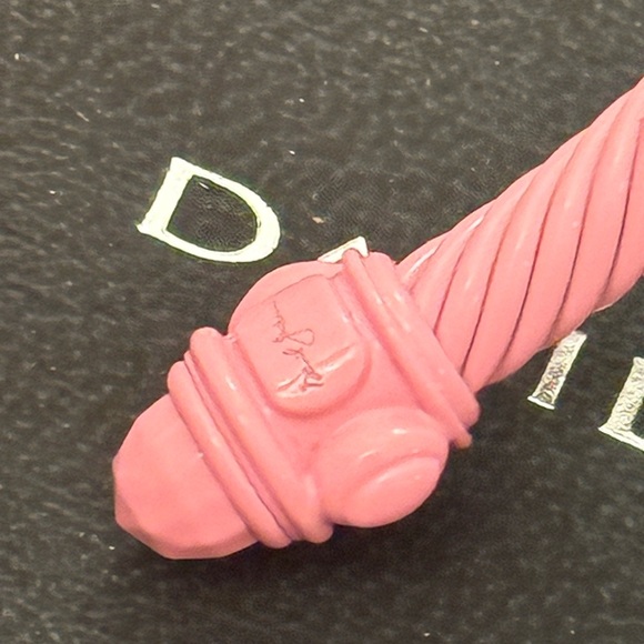 David Yuman! Breast cancer, Renaissance classic cable bracelet. Sz L - Picture 8 of 12